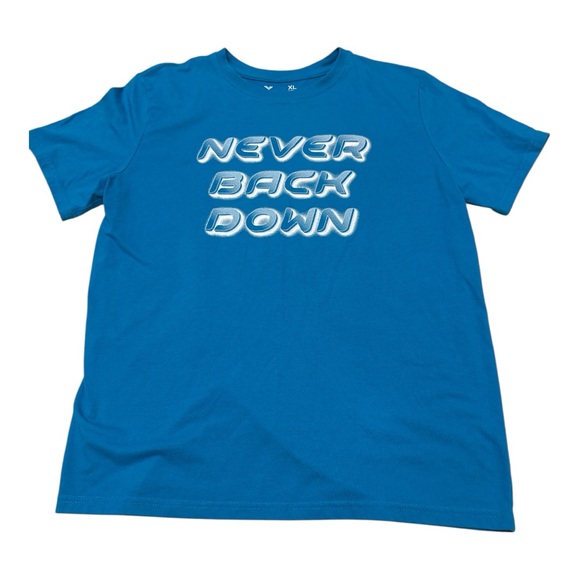 Kids Blue Graphic T-Shirt- Size 18/20H - Picture 1 of 1